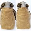 Gucci $1,350 &#039;Positano&#039; raffia/straw interlaced silk scarf large tote bag