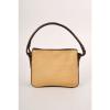 Bottega Veneta Tan Brown Leather &amp; Straw Fiber Small Shoulder Bag
