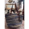 New Lucky Brand KENYA Natural Multi Straw Leather Large Hippie Boho Bag $98