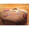 NWOT 100% Authentic Limited Edition Coach Straw Flower Basket Bag - RARE