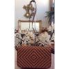 NEW FOSSIL #75082 WOVEN STRAW BROWN LEATHER FLAP MESSENGER SHOULDER BAG