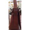 NEW FOSSIL #75082 WOVEN STRAW BROWN LEATHER FLAP MESSENGER SHOULDER BAG