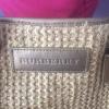 Authentic BURBERRY London Straw Leather Large Tote Bag Purse Convertible Strap