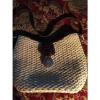 BRIGHTON Wicker Straw Woven Leather Trim Heart Charm Basket Bag Purse - Medium #1 small image