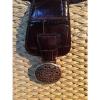 BRIGHTON Wicker Straw Woven Leather Trim Heart Charm Basket Bag Purse - Medium