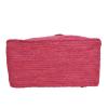 Auth BALENCIAGA Classic Raffia Hand Tote Bag Pink Brown Straw Leather V08045 #3 small image