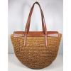 MICHAEL KORS NAOMI Straw &amp; Leather Tote Bag Msrp $298.00 * PRICE REDUCED* #2 small image