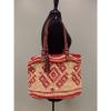Lucky Brand Straw Tote Shoulder Bag Handbag Large Hippie Boho Very Nice #1 small image