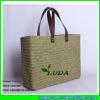 LDZS-001 light green lady shopper bag natural paper material straw tote bag on beach #1 small image