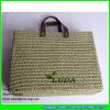 LDZS-001 light green lady shopper bag natural paper material straw tote bag on beach #2 small image