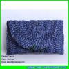 LDYP-052 natural straw clutch bag cornhusk straw handbag #2 small image