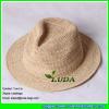 LDMZ-006 natural lady trilby crochet beach straw hats #1 small image