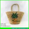 LDMC-025 2017 new fashionable beach totes sequins pineapple straw bags #1 small image