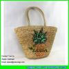 LDMC-025 2017 new fashionable beach totes sequins pineapple straw bags #2 small image
