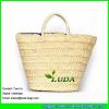 LDYP-062 large women tote handbags 2017 new logo printed cornhusk straw beach bag #2 small image