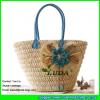 LDYP-081 2017 new look handbags flower cornhusk woven straw tote bag #1 small image
