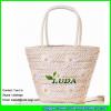 LDYP-016 2017 summer fashionable beach tote bag handmade straw woven bag with embroidery flowers #1 small image