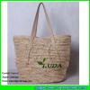LDLF-007 natural straw summer handbags hand crochet raffia straw bags #1 small image