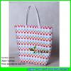 LDSL-016 2017 new colorful pp strap woven straw beach bag wholesale bags #1 small image