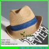 LDMZ-004 2017 new design jazz hat navy blue striped raffia straw hats #2 small image