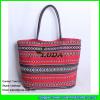 LDFB-005 big size tote bag red sadu fabric beach bags for women #3 small image