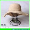LDMZ-008 wholesale crochet hat raffia beach straw fedora hat #2 small image