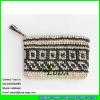 LDZS-059 women fashion crochet clutch bag tassel paper straw knitted handbags #2 small image