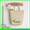 LDSC-015 natural water grass totes handwoven flower beach basket straw bags #1 small image