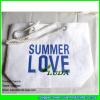 LDZB-018 wholesale women tote bag love printed paper straw beach bag #3 small image