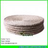LDTM-001 natural straw woven table mat dining room round placemat #2 small image