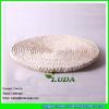 LDTM-001 natural straw woven table mat dining room round placemat #3 small image