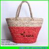 LDYP-077 seagrass and cornhusk straw mixed plaited straw beach bag for summer 2017 #1 small image