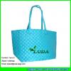 LDSL-071 pp strap woven basket bag cheap wholesale handmade lady's shopper straw tote bag #1 small image