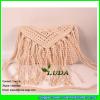 LDMX-013 2017 new hand fasten soulder bag cotton rope macrame bag #2 small image