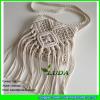 LDMX-006 white cotton rope macrame shoulder handbag fashionable lady's accessories fringe macrame bag #2 small image