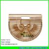 LDBB-006 2017 new handmade hollow straw handbag natural bamboo straw clutch #1 small image