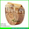 LDBB-006 2017 new handmade hollow straw handbag natural bamboo straw clutch #2 small image