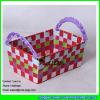 LDKZ-010 mixed color polypropylene webbing fiber tote storage basket with handles #1 small image