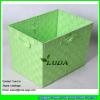 LDKZ-012 light green polypropylene strap woven storage tote basket with handles #1 small image