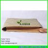 LDSC-188 natural seagrass bag hand plaited lady pouch clutch straw handbag #2 small image