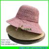 LDMZ-012 2017 new summer beach raffia straw sun hat hand crochet raffia hats #2 small image