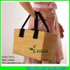LDHC-007 2017 new design straw basket bag natural shoulder beach straw bags #2 small image