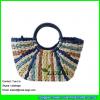 LDYP-055 colorful beach bags lady hobo cornhusk straw bag