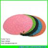 LDTM-005 round table mat natural wheat straw placemat