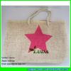 LDZB-019 star printed large paper straw beach bags