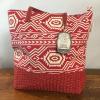 New SUN N SAND LARGE Beach summer TOTE CRUISE purse  BAG Aztec Red #1 small image