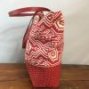 New SUN N SAND LARGE Beach summer TOTE CRUISE purse  BAG Aztec Red #4 small image