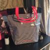 Victoria&#039;s Secret Black &amp; White Striped Beach Shoulder Bag Tote Bag LARGE
