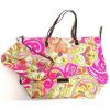 Etro Milano Paisley Print Large Leather Accented Tote Set Beach Bag NWOT