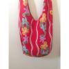 Adjustable Floral Red Hobo Crossbody Sling Shoulder Bag Travel Beach Casual